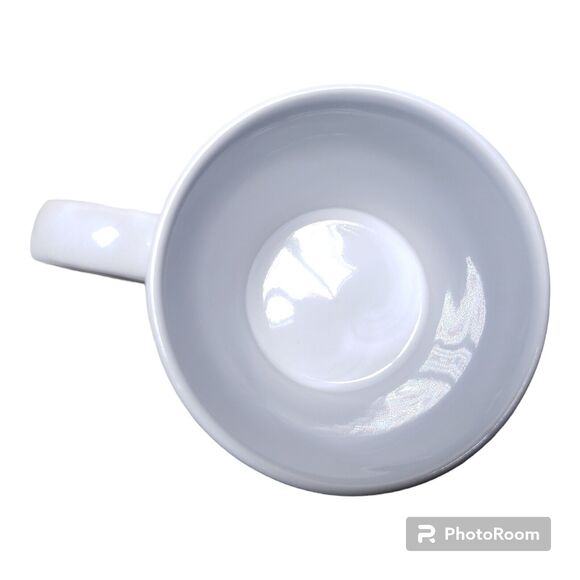 Disney Mickey Mouse Embossed Face Striped 16oz Ceramic Mug White Red Black - Picture 4 of 5